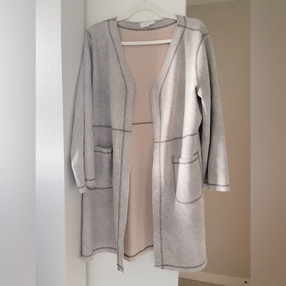 Solitaire Sweaters - Snakeskin Print Cardigan/Duster